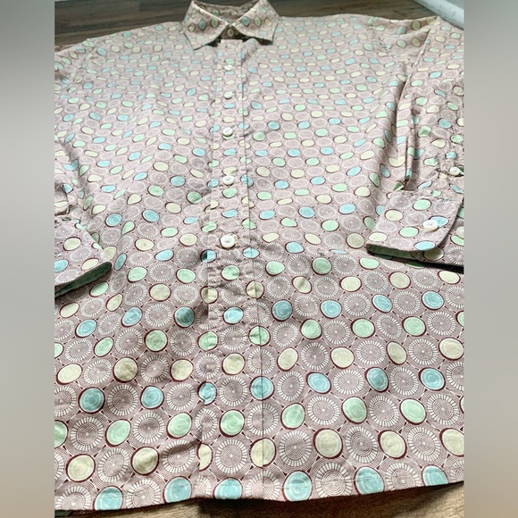 Rare Find! Robert Graham Button-down Reverse Cuff Long-sleeve Shirt Size-2XL EUC - Picture 13 of 16